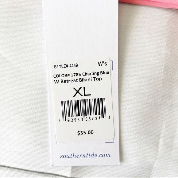 Southern Tide Retreat Chevron Triangle Bikini Top - Picture 5 of 8